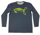 BHA Original "Keeping it Cool"  L/S Navy / Neon Green Fishing Shirt